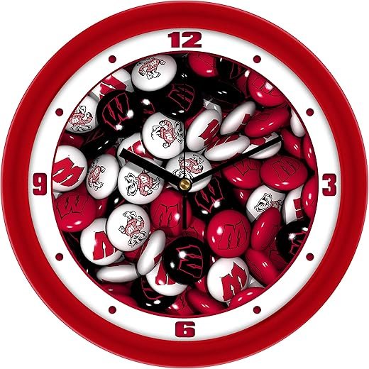 SunTime Wisconsin Badgers - Candy Wall Clock