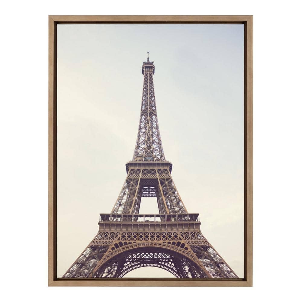 Sylvie The Eiffel Tower by Caroline Mint Framed Canvas City Art Print...