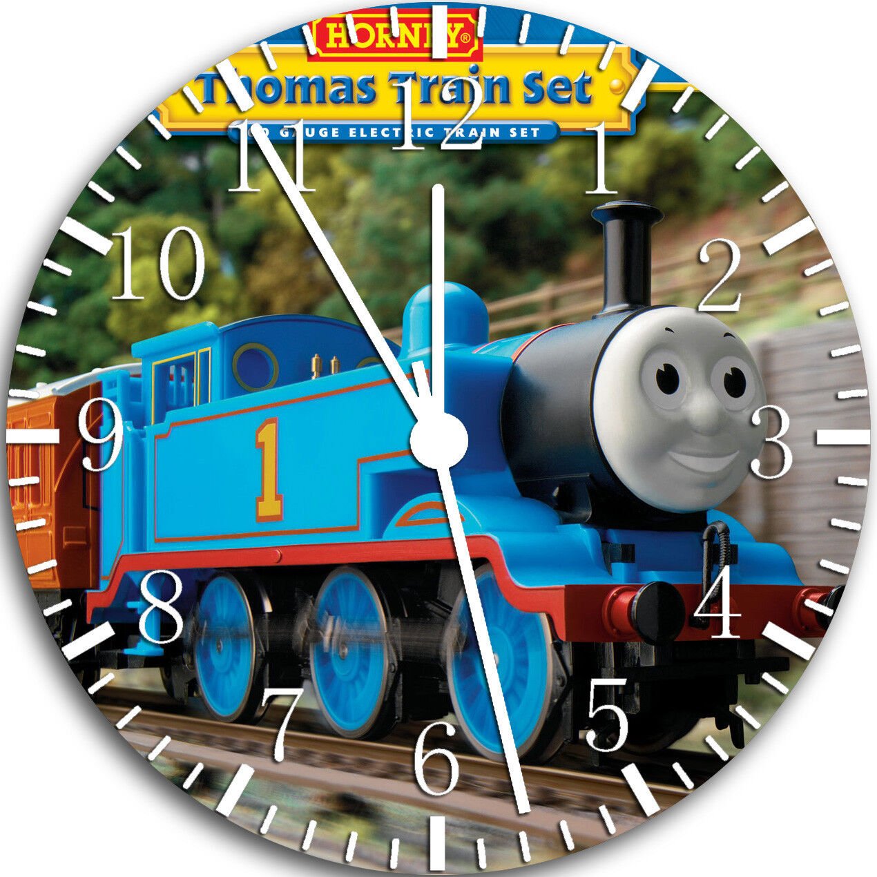 Thomas Train Frameless Borderless Wall Clock Nice For Gifts or Decor W68