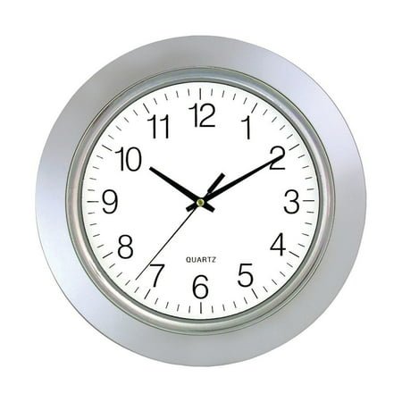 Timekeeper 13 Chrome Bezel Round Wall Clock