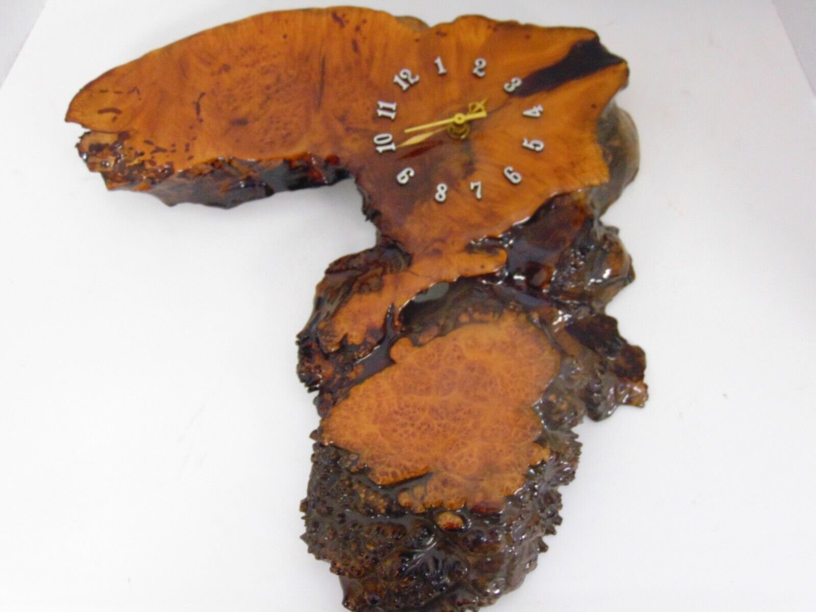 Tree Slab Wooden Wall Clock Rustic Primitive JC546-F