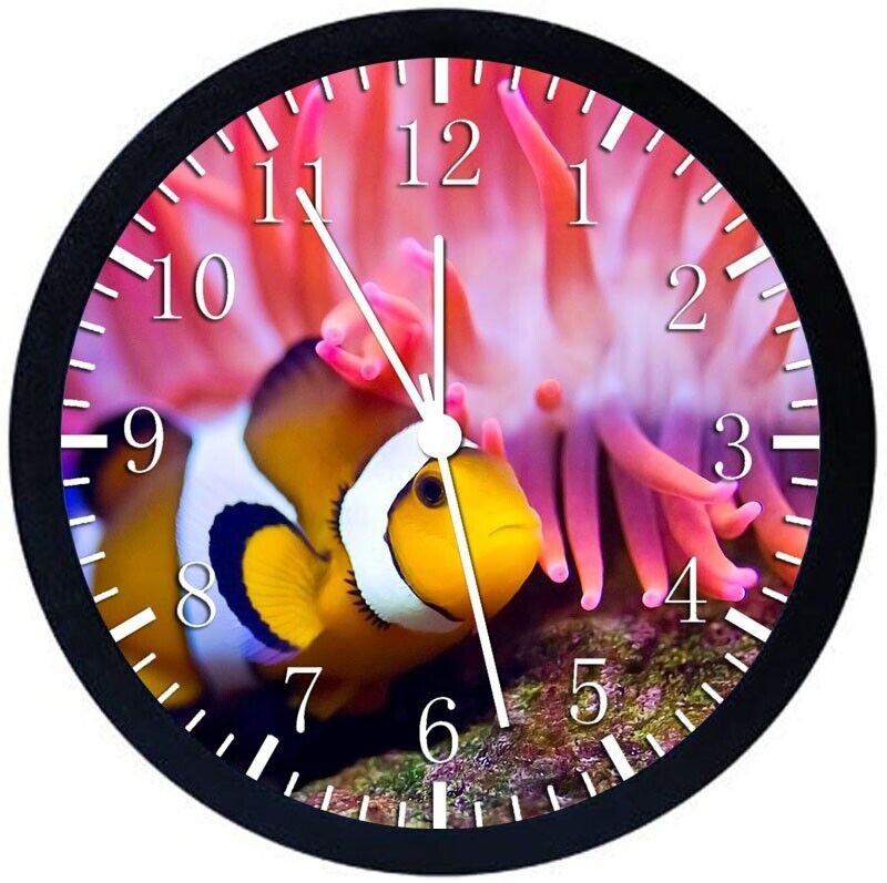 Tropical Ocean Underwater Wall Clock 12" Personalized option adding names E343