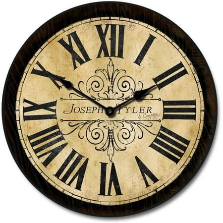 Tuscan Villa Wall Clock | Beautiful Color, Silent Mechanism, Made in USA