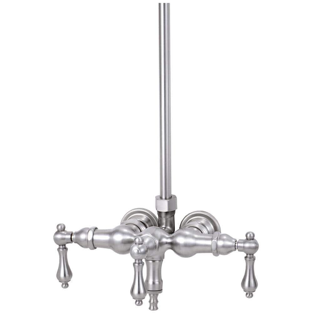 TW11 3-Handle Claw Foot Tub Faucet without Handshower in Oil Rubbed Bronze