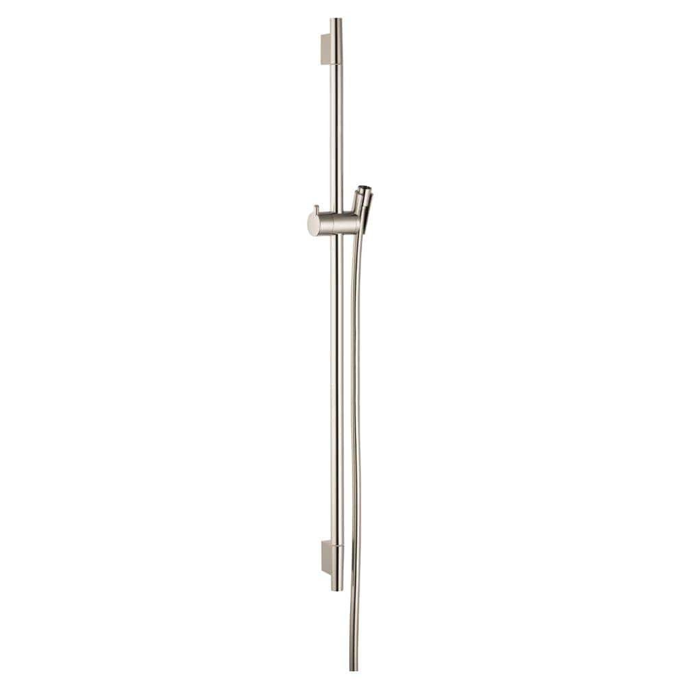 Unica S 36 in. 1-Spray Wallbar in Brushed Nickel