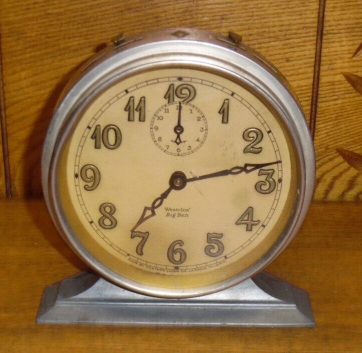 Vintage 1927 Westclox Big Ben Alarm Clock - 5 5/8"