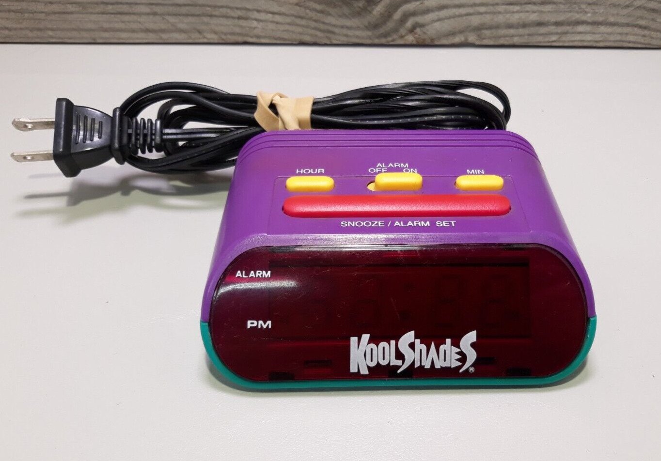 Vintage 90's KOOL SHADES Digital Alarm Clock Desk Top