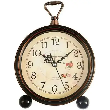Vintage Alarm Clock , Analog Silent Small Bedside Desk Clock Battery Operated for Table Living Room Decor Vintage Alarm Clock , Analog Silent Small Bedside Desk Clock Battery Operated for Table Living Room