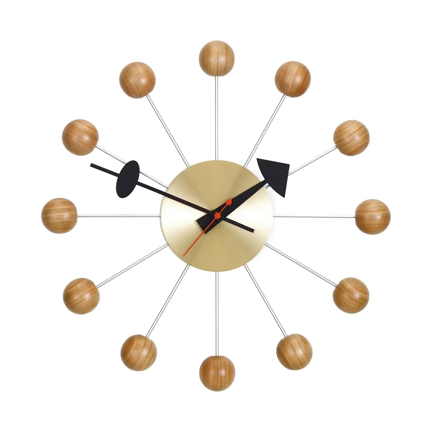 Vintage George Nelson Ball Clock Mid Century Modern MCM Design