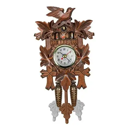 Vintage German Cuckoo Clock movement Creative Wooden Hanging Clock Home Living Room Bedroom Decor