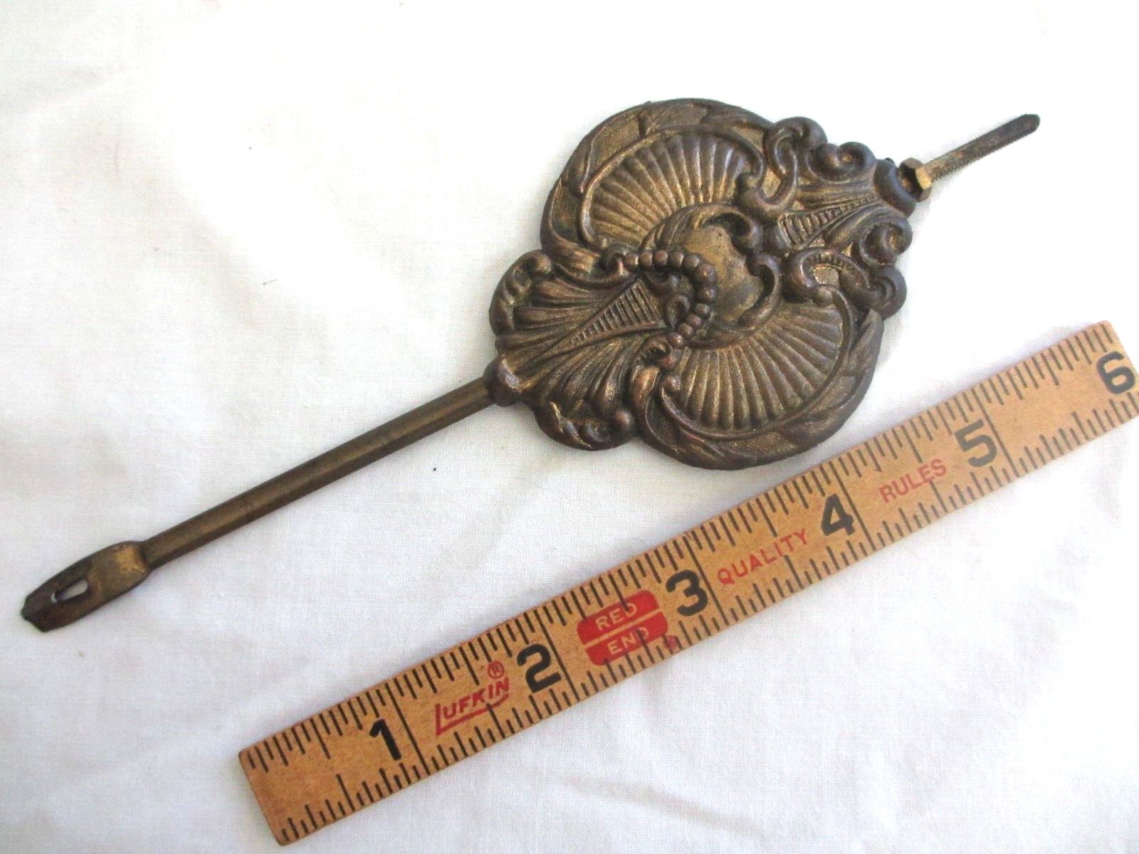 Vintage Gingerbread Shelf Mantle Clock Pendulum 7-1/8" Long