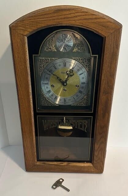VINTAGE Linden Tempus Fugit Wall Clock Westminster Collectors-READ