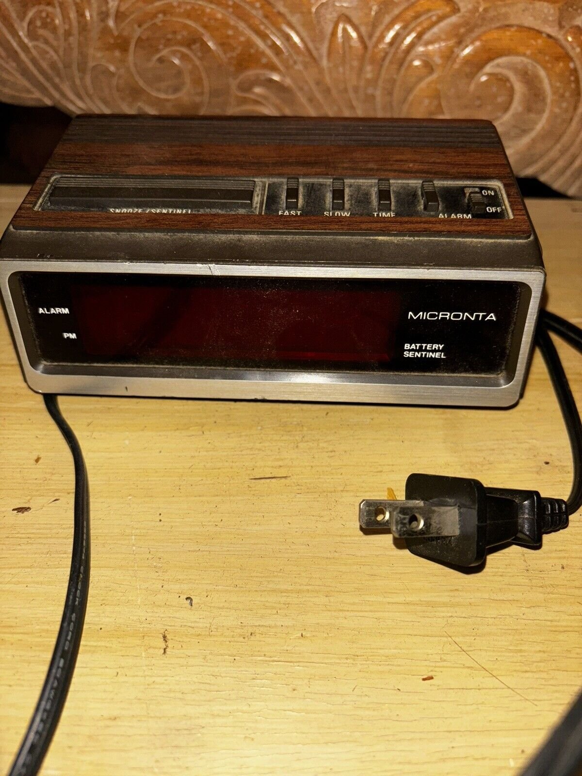 Vintage Micronta Digital Alarm Clock 12-24 Hour, 1980s, Working