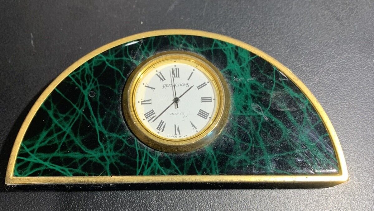 Vintage Reflections Quartz Mantle Clock Small Art Deco