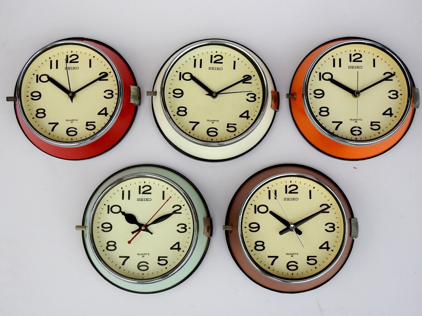 Vintage Seiko Slave Maritime Wall Clock Nautical Ship Navigation Quartz Japan