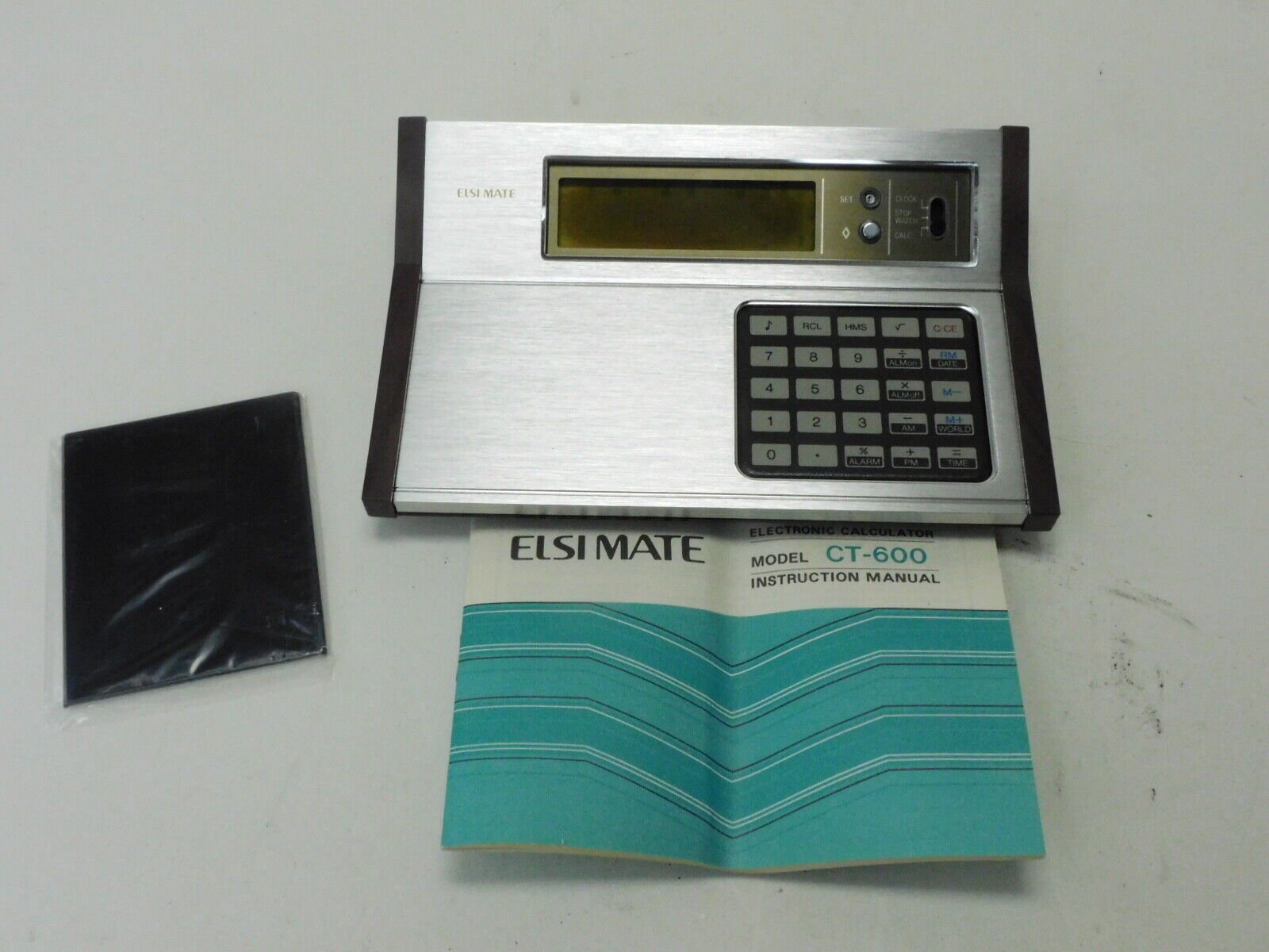 Vintage Sharp Elsi Mate Calculator / Stopwatch / Desk Clock Model CT-600 Boeing