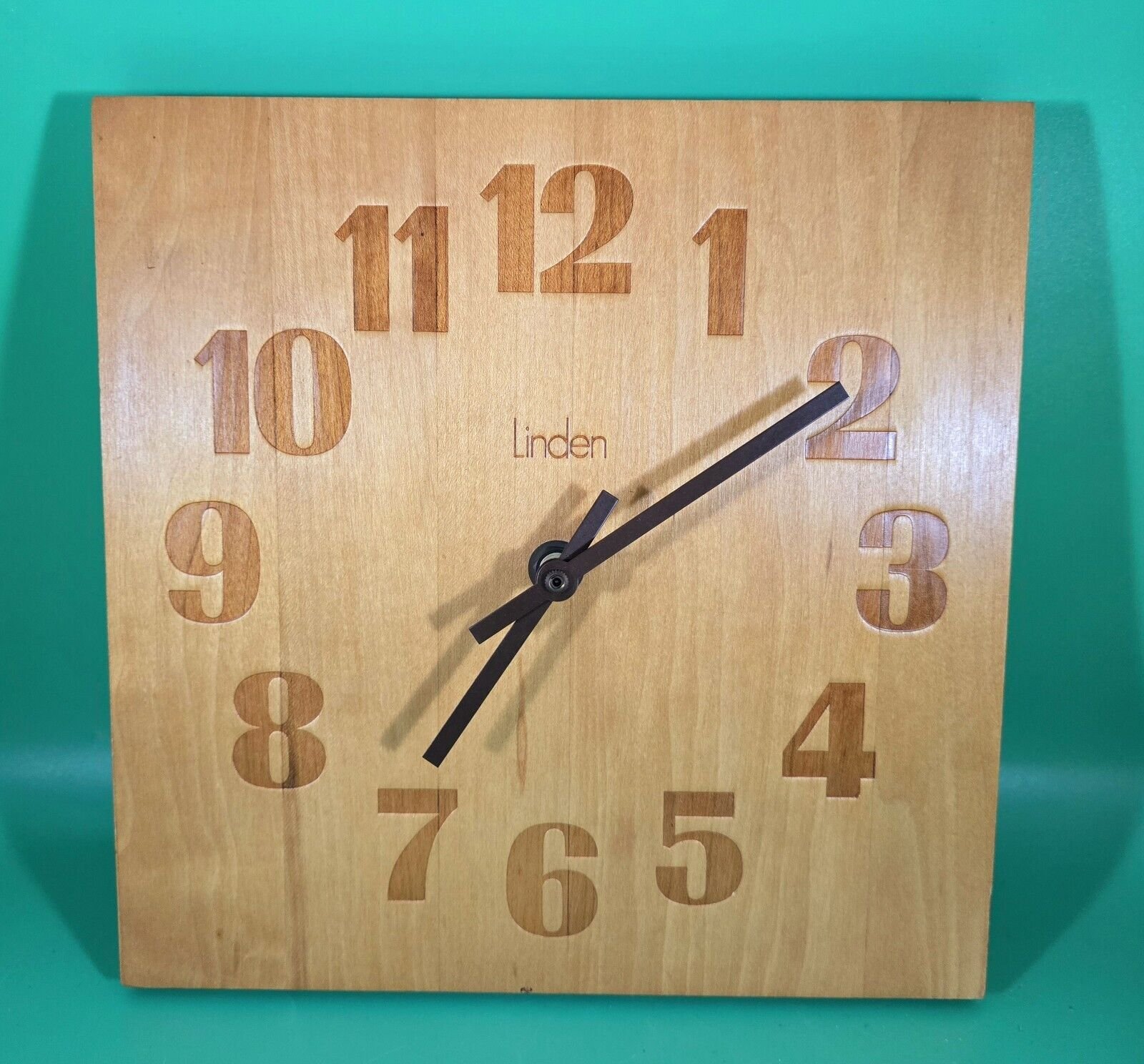 Vintage Square Wall Clock by Linden 10"×10"