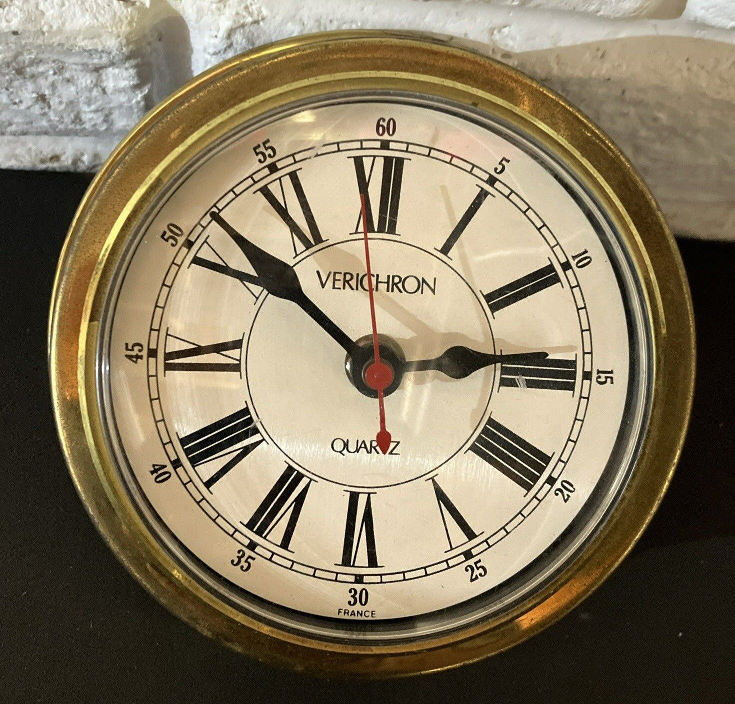 Vintage Verichron Harris & Mallow 6" mounting clock came from a barometer combo