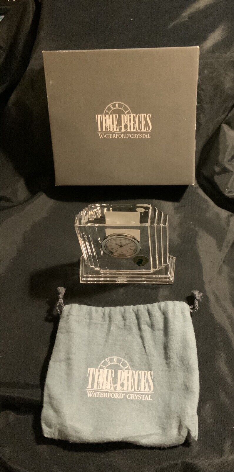 Vintage Waterford Crystal Small Metropolitan Clock With Box