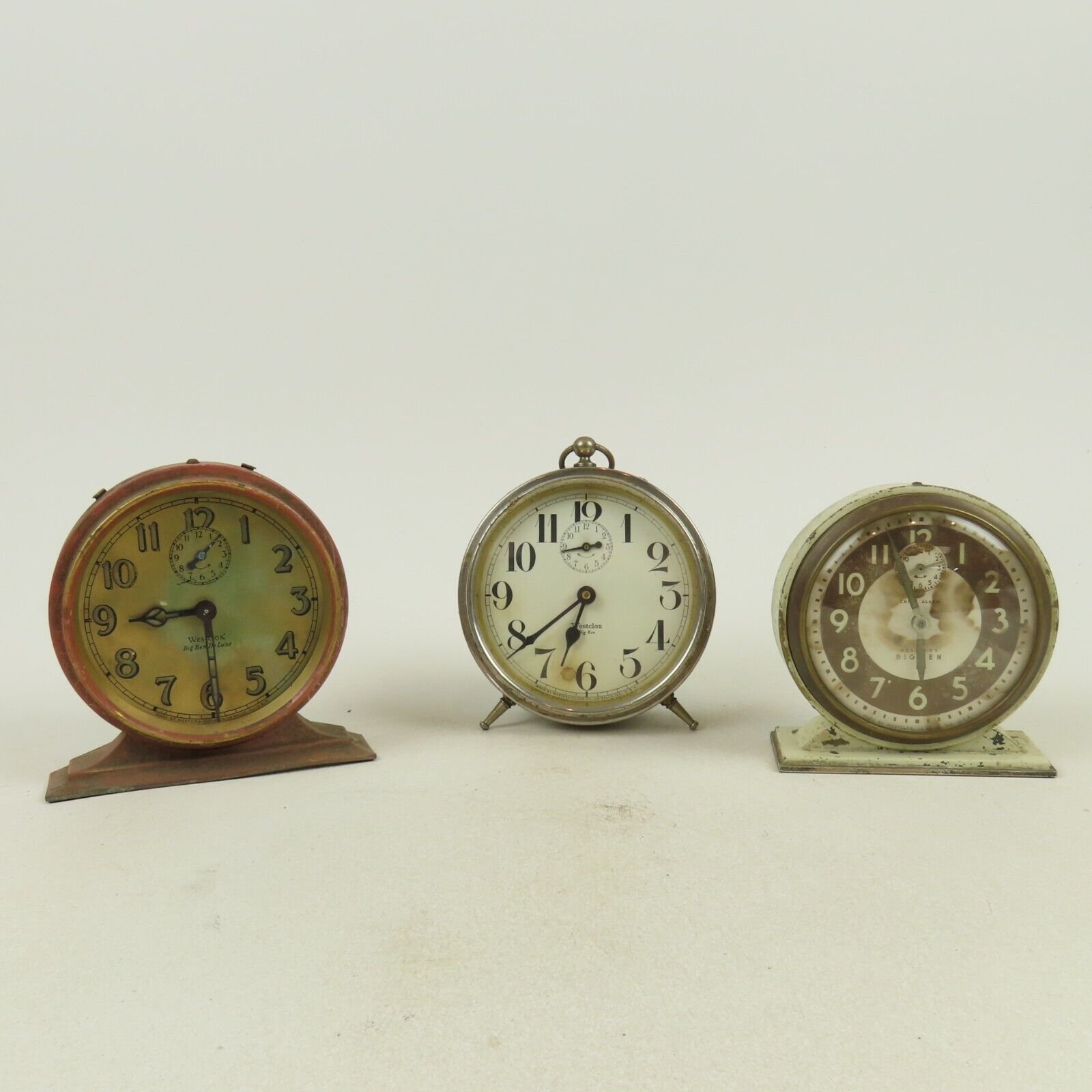 Vintage Westclox Big Ben & Big Ben Deluxe Alarm Clocks