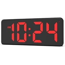 Wall Clock - LED Digital Wall Clock with Large Display, Big Assorted Colors