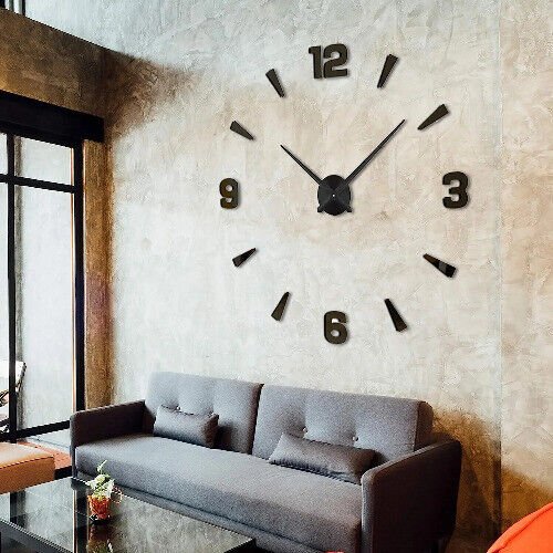 Wall Clock Giant Acrylic Clocks Frameless Big Horloge Home Decoration