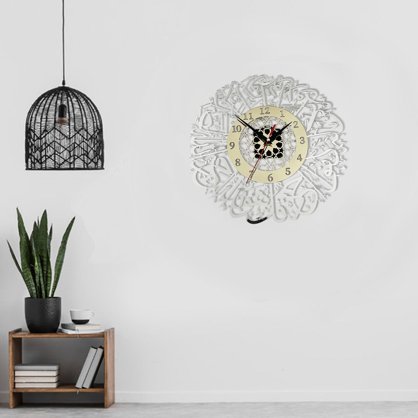 Wall Clock Mirror Surface Gift Bedroom Kitchen Wall Digital Clock Large Size