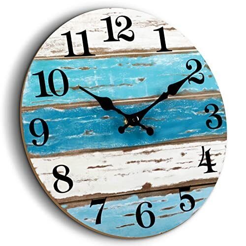 Wall Clock Nautical Decor Beach Outdoor Clocks For Patio Wall Clocks Battery Ope