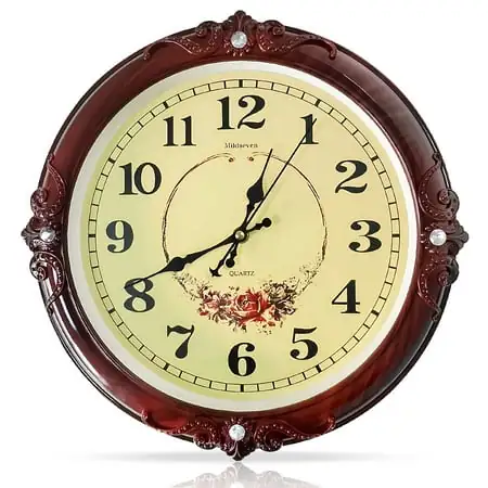 Wall Clocks Battery Operated for Living Room Kitchen 13 " Silent Vintage Wall Clock for Home Bedroom Wall Clocks Battery Operated for Living Room Kitchen 13 " Silent Vintage Wall Clock for Home image