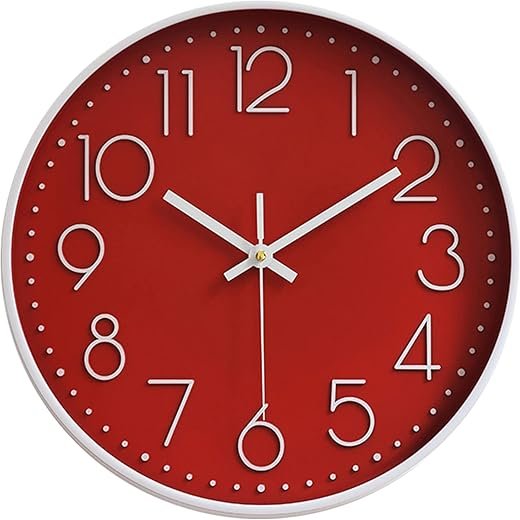 Best Modern Red Office Wall Clocks