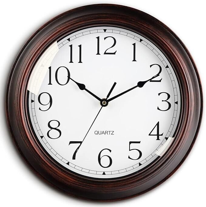 Wall Clocks Battery Operated Silent Non-Ticking Wall Clock 8.5 Inch Small Vintag