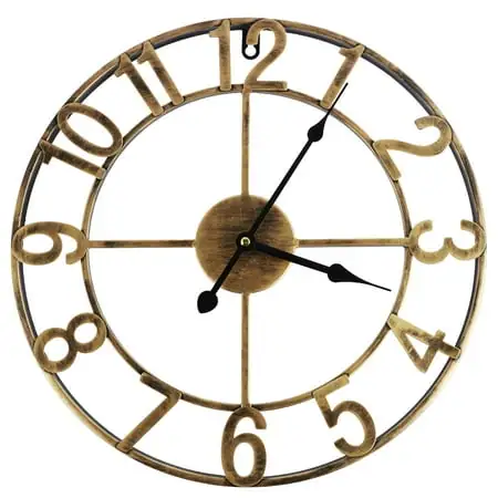 Wall Clocks for Home Decor 16 inch Large Wall Clock Oversized with Roman Numeral Style European Industrial Wall Clocks for Home Decor 16 inch Large Wall Clock Oversized with Roman Numeral Style European