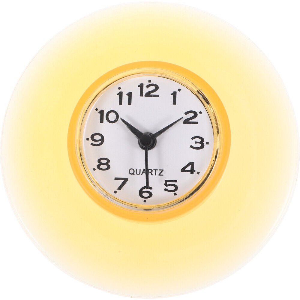Wall Clocks Vintage Shower With Suction Cup Bathroom Waterproof