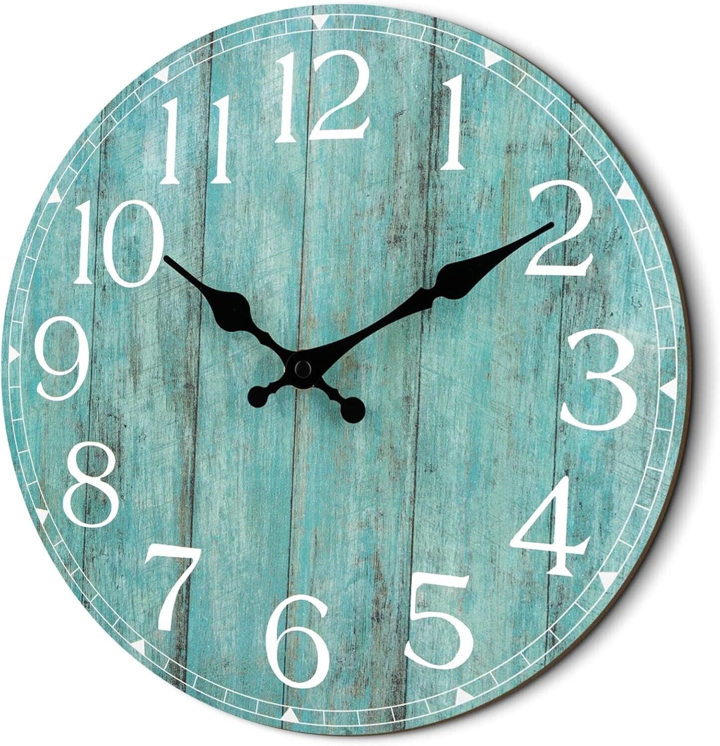 Wall Clock Teal Kitchen Accessories And Decor Wall Clocks Battery 14 Inch