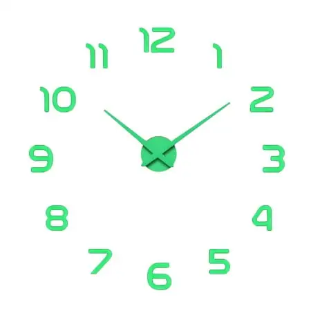 wall clock,wall clock silent big bedroom extra large led, 12 inch battery operated glow in the