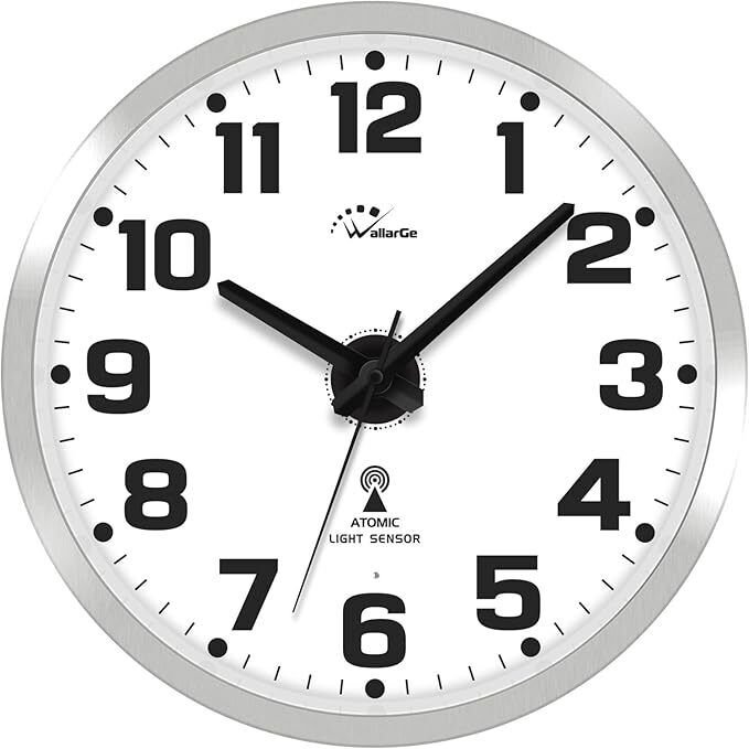 Wall Clock with Night Light - Silent Lighted up Wall Clock Glow in The Dark,