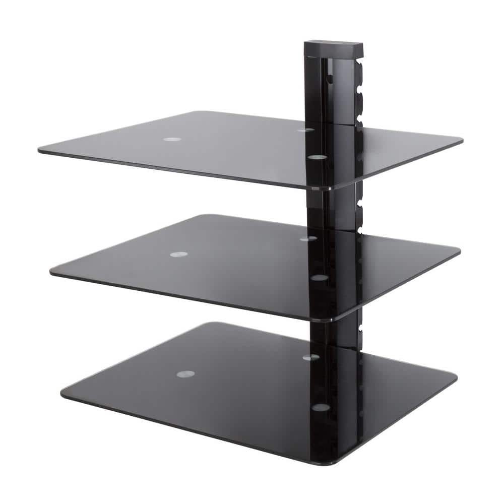 Wall Mounted AV Component Shelving Bracket, 3 Shelf