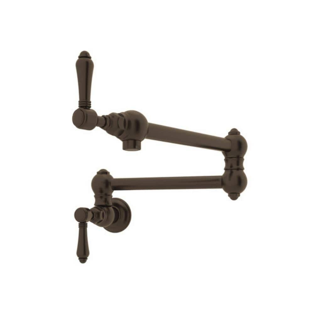 Wall Mount Pot Filler in Tuscan Brass