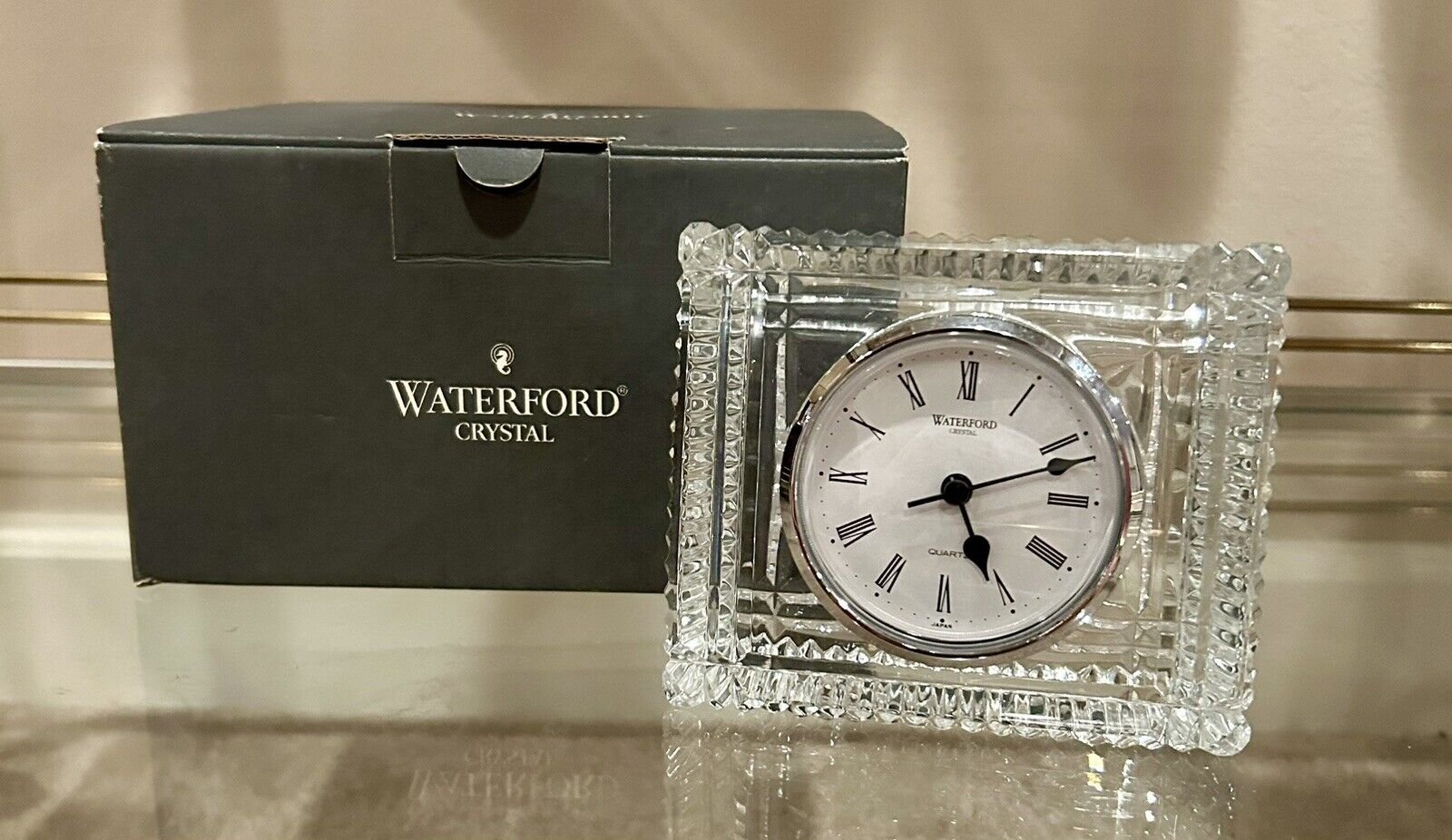 Waterford Crystal Large Rectangular Clock!