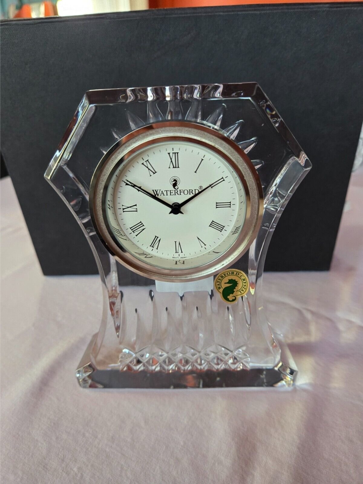 Waterford Crystal Lismore Large Mantel Clock, Never Used, In Box