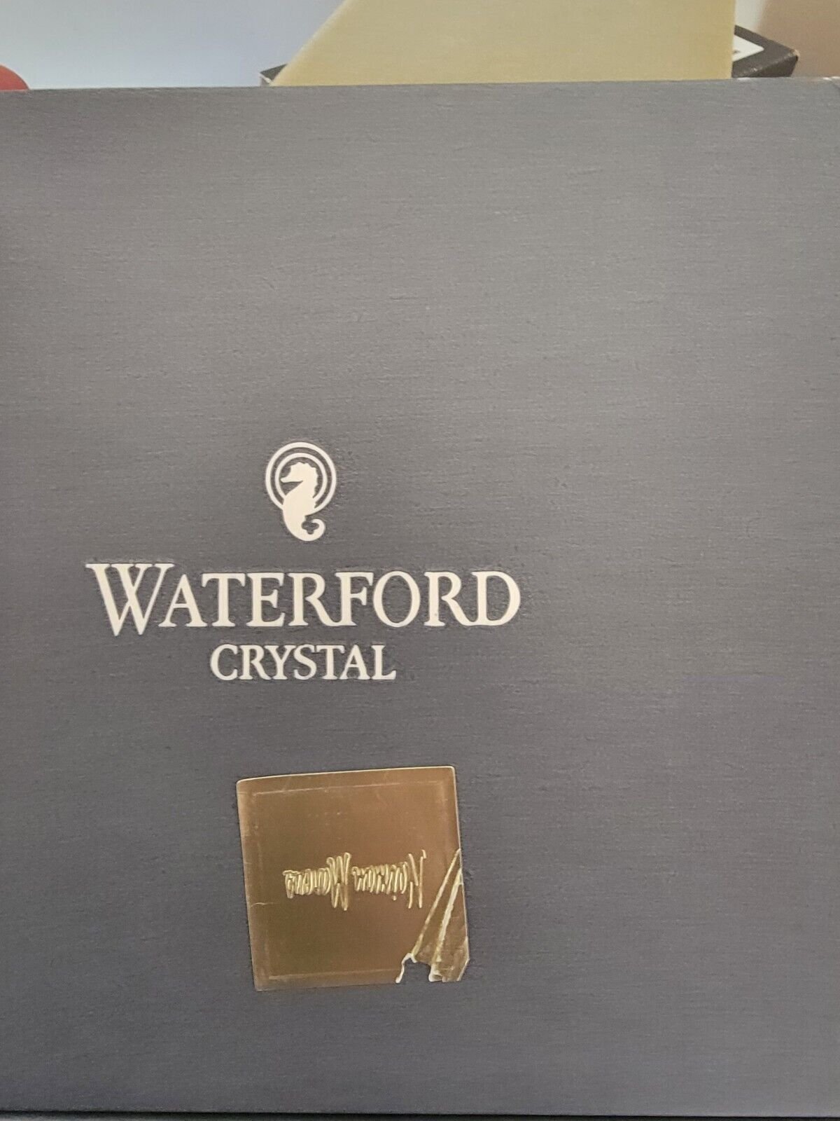 WATERFORD Crystal OFFSET 5 X 5 LARGE SQUARE Clock / Paperweight 5 Lbs.!