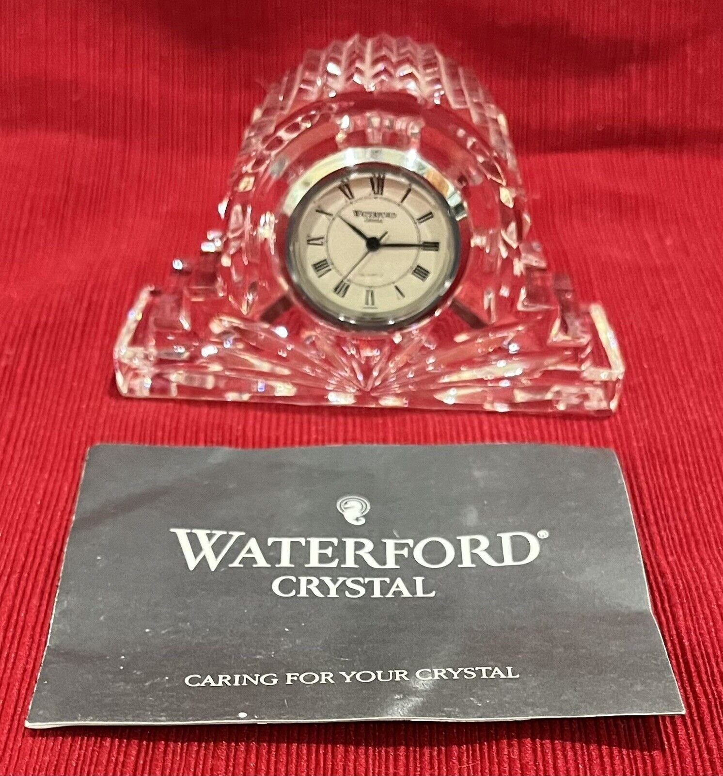 Waterford Crystal Small Mantel Clock NO Box