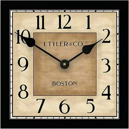 Waterford Square Wall Clock | Beautiful Color, Silent Mechanism, Made in USA photo