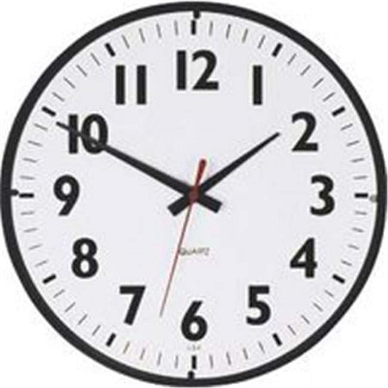 Westclox 13.75" Classic Black Office Analog Quartz Accurate Wall Clock