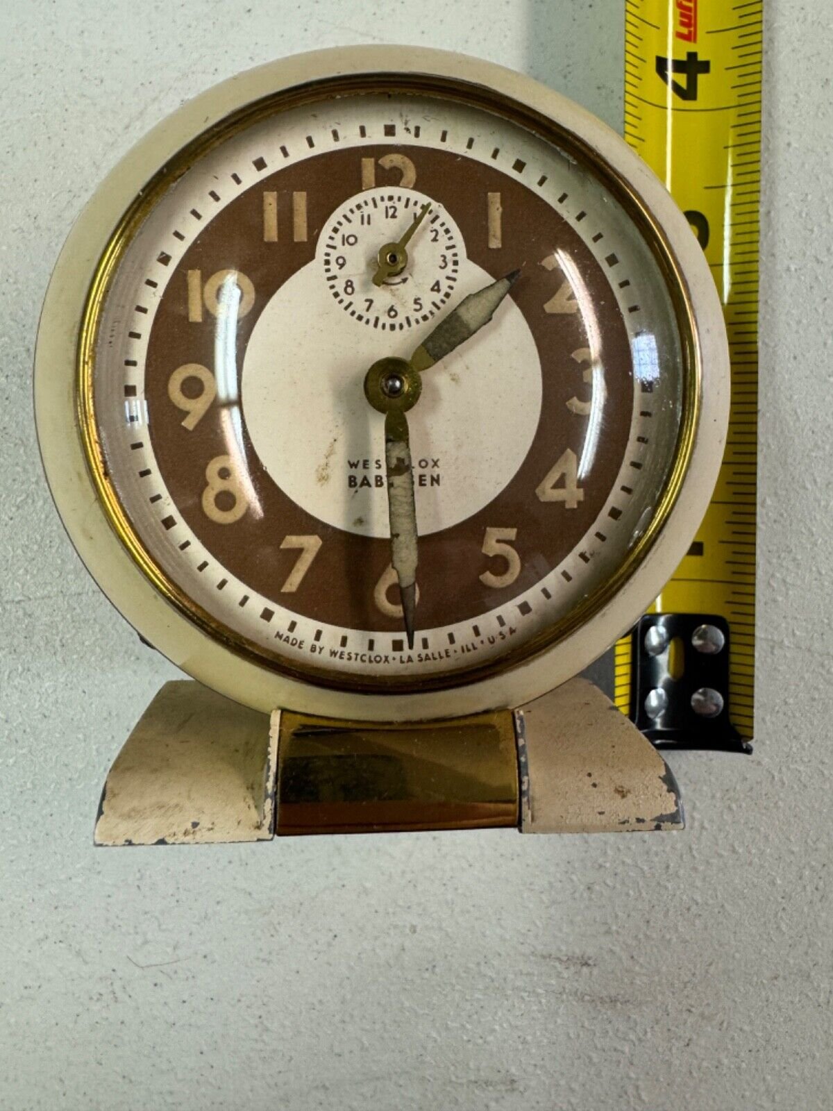 westclox baby ben alarm clock glow hands not running