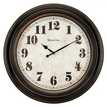 Westclox Oversized Classic Analog Round Wall Clock with Quartz Accuracy Movement 32213