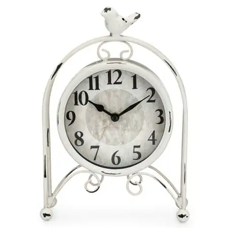 Westclox Vintage Style Analog QA Metal Bird Westclox Vintage Style Analog QA Metal Bird Table Clock Stylish and Unique Timekeeping image