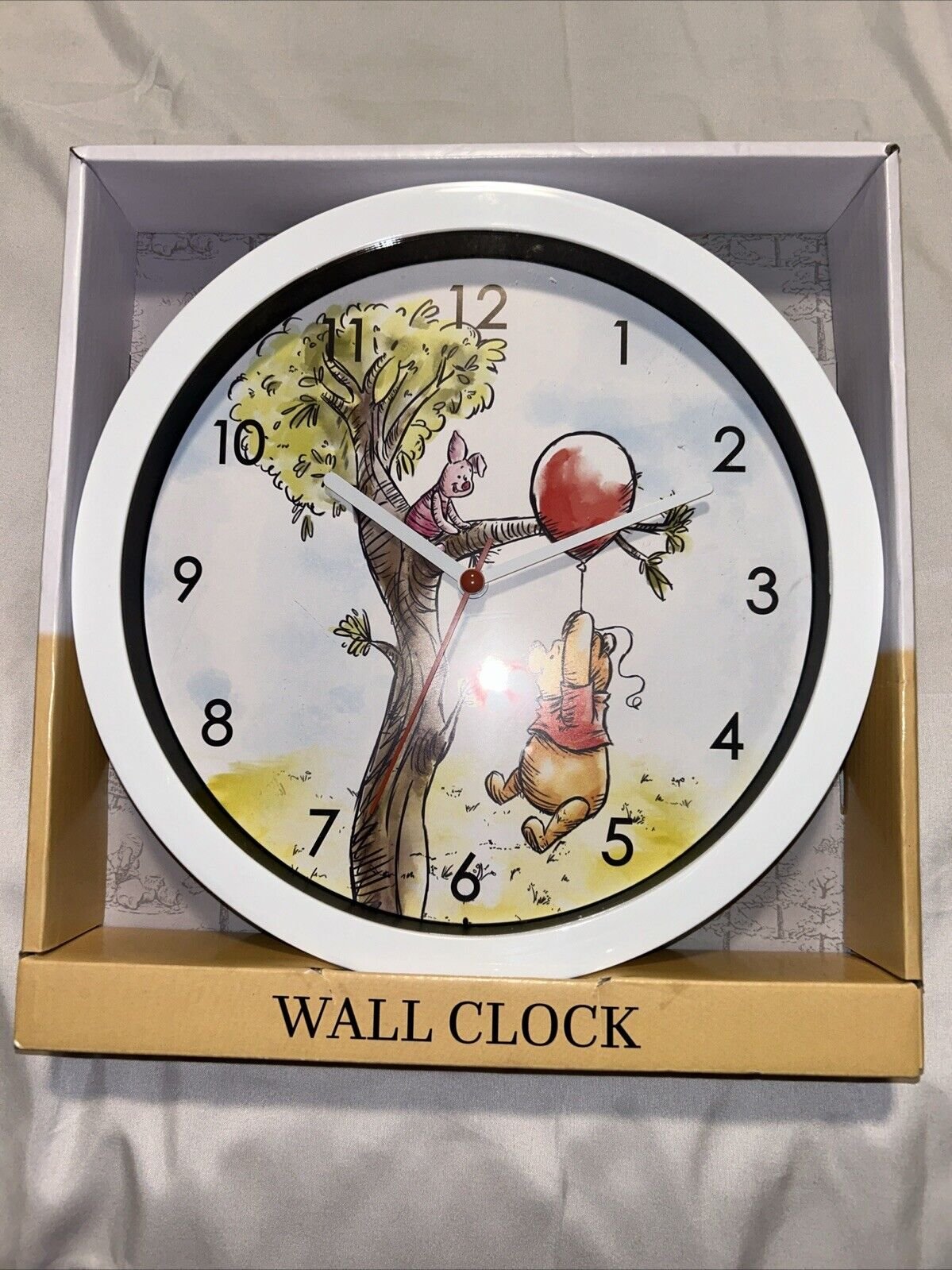 White Winnie The Pooh 10” Wall Clock