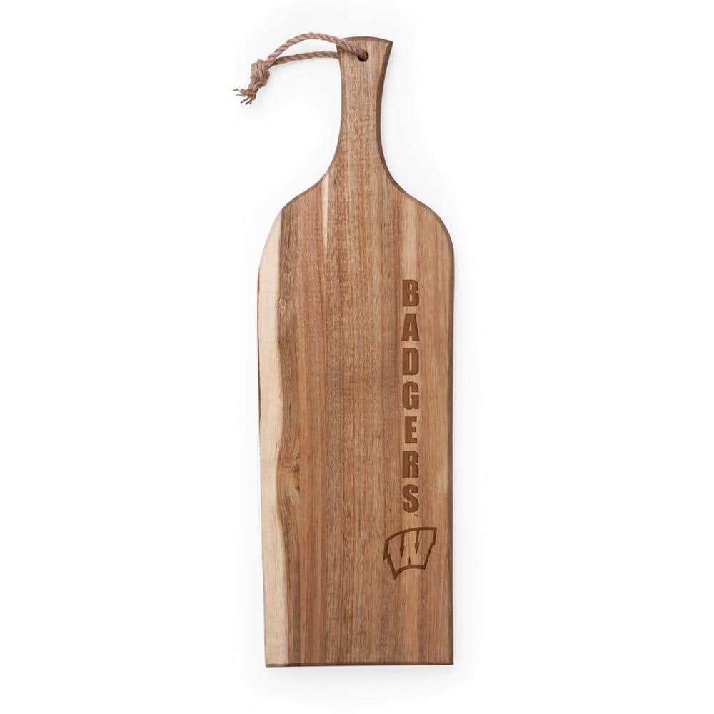 Wisconsin Badgers Artisan Acacia Wood Serving Plank