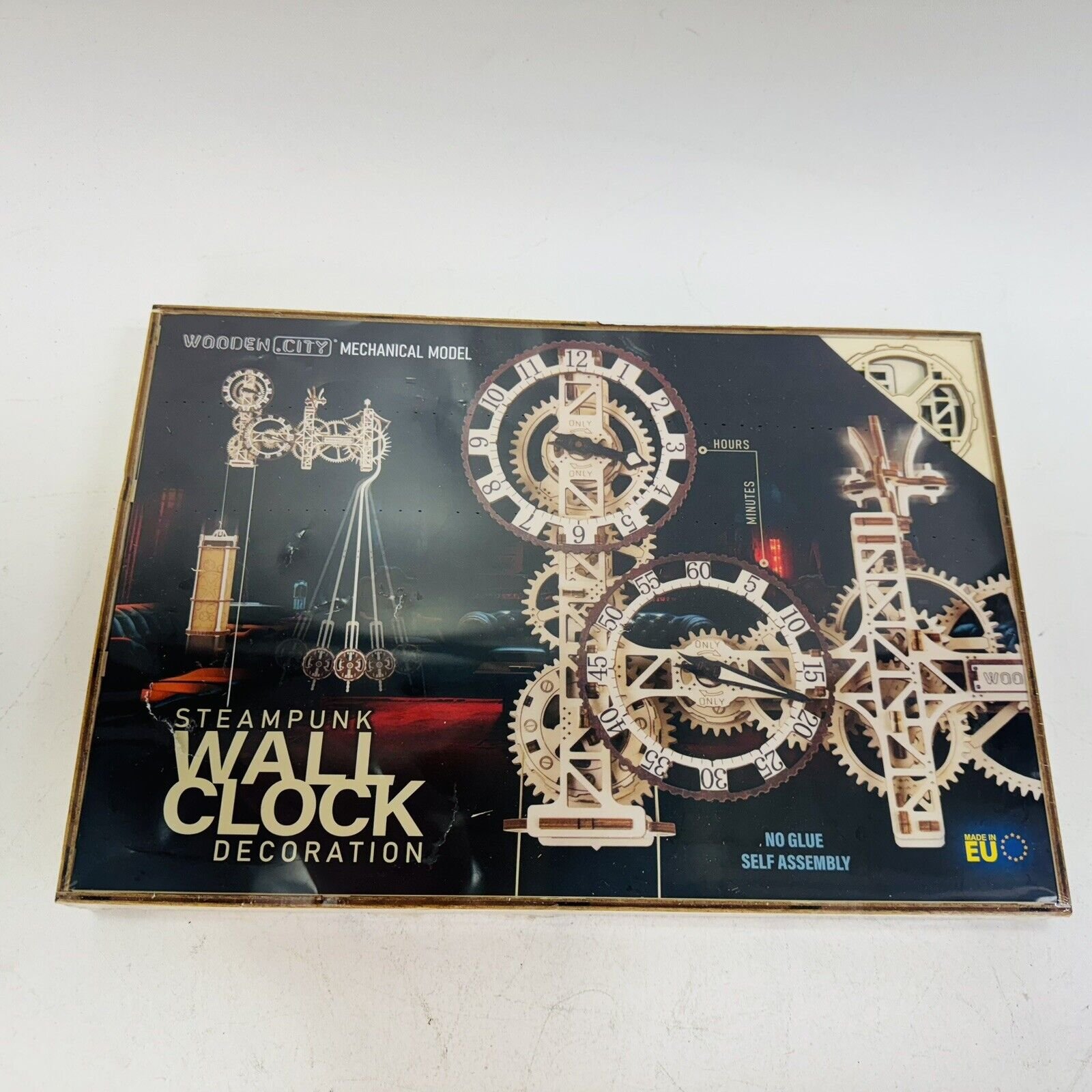 WOODEN.CITY Steampunk Mechanical Clock Making Kit - Decorative Wall Clocks 3D Wo